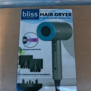 Bliss Supersonic Hair Dryer in Gray and Blue